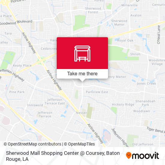 Sherwood Mall Shopping Center @ Coursey map