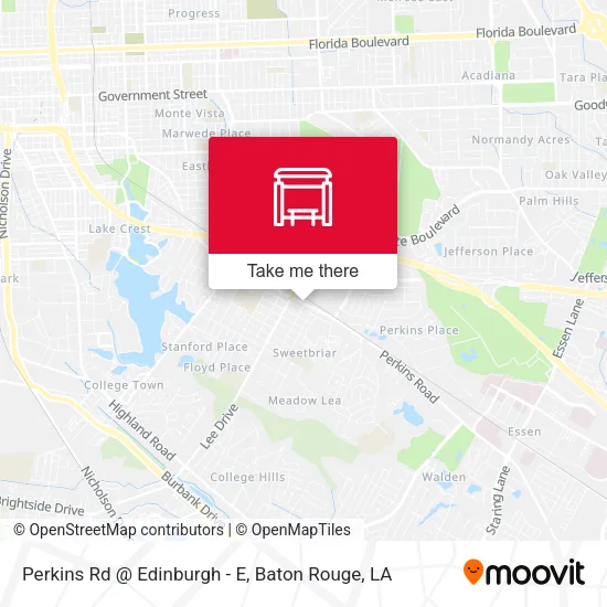 Perkins Rd @ Edinburgh - E map