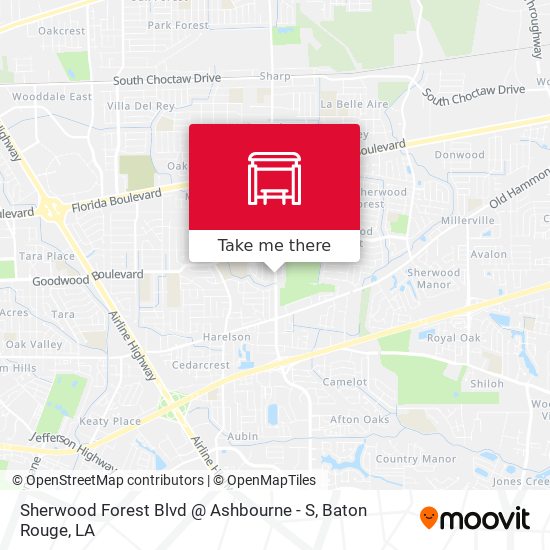 Sherwood Forest Blvd @ Ashbourne - S map