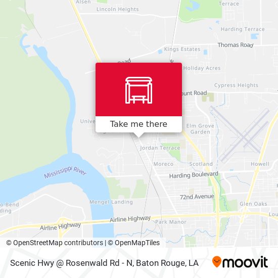 Mapa de Scenic Hwy @ Rosenwald Rd - N