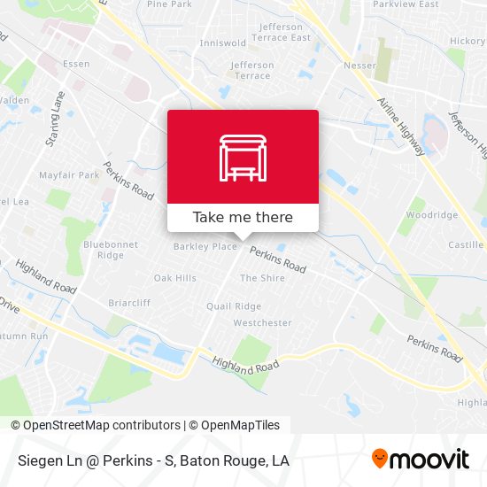 Siegen Ln @ Perkins - S map