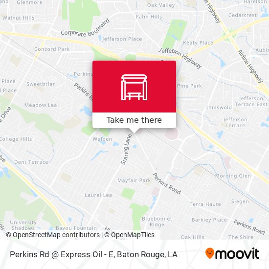 Mapa de Perkins Rd @ Express Oil - E