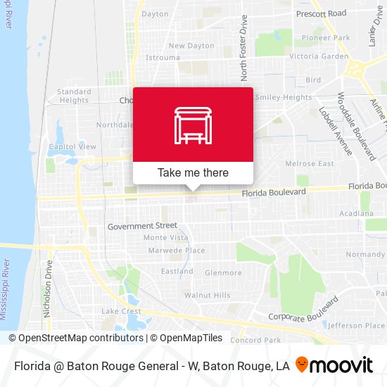 Florida @ Baton Rouge General - W map