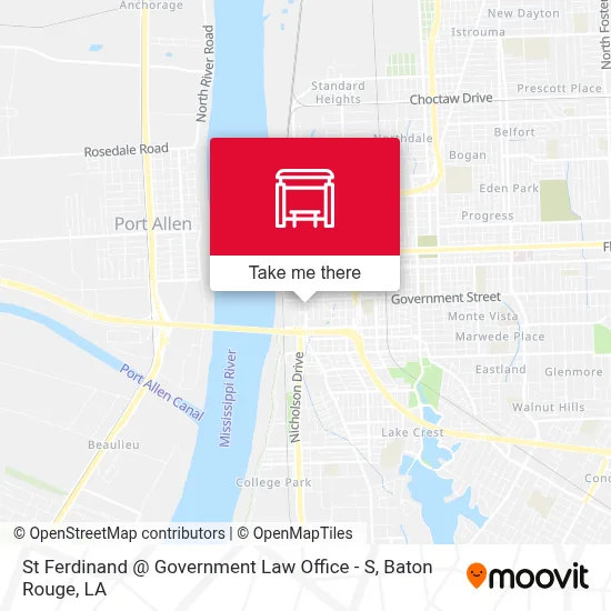 St Ferdinand @ Government Law Office - S map