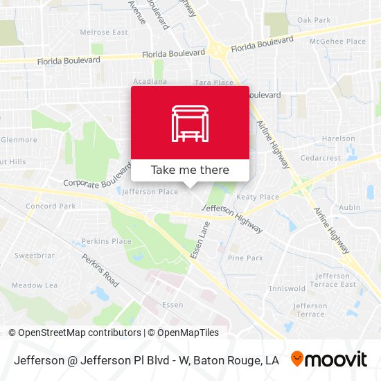 Jefferson @ Jefferson Pl Blvd - W map