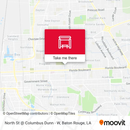 North St @ Columbus Dunn - W map