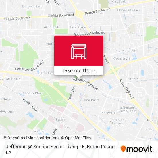 Mapa de Jefferson @ Sunrise Senior Living - E