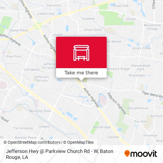 Mapa de Jefferson Hwy @ Parkview Church Rd - W