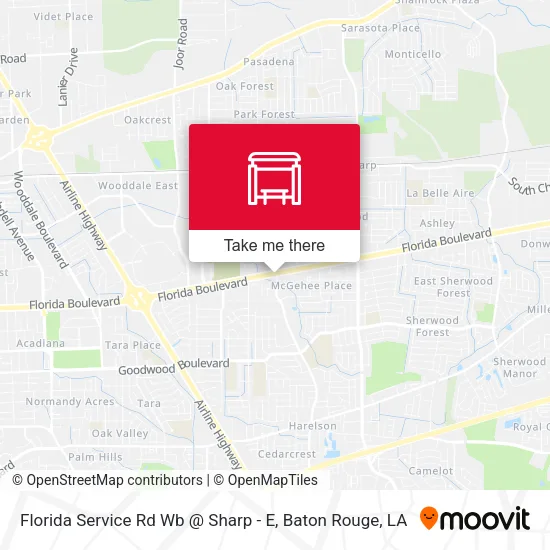 Florida Service Rd Wb @ Sharp - E map