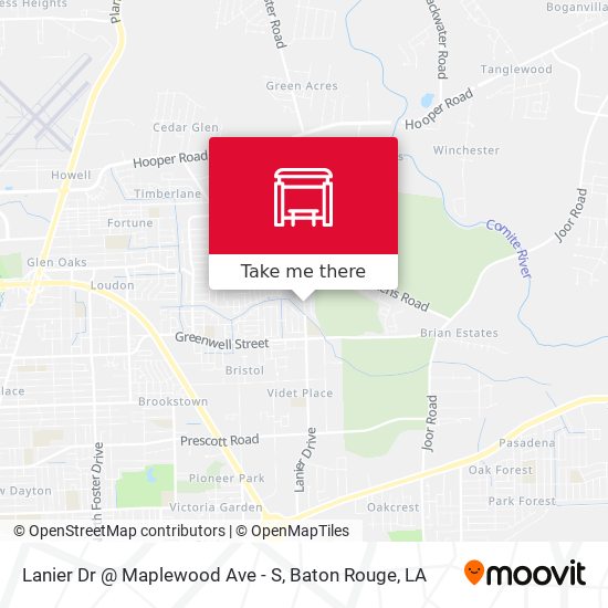 Mapa de Lanier Dr @ Maplewood Ave - S