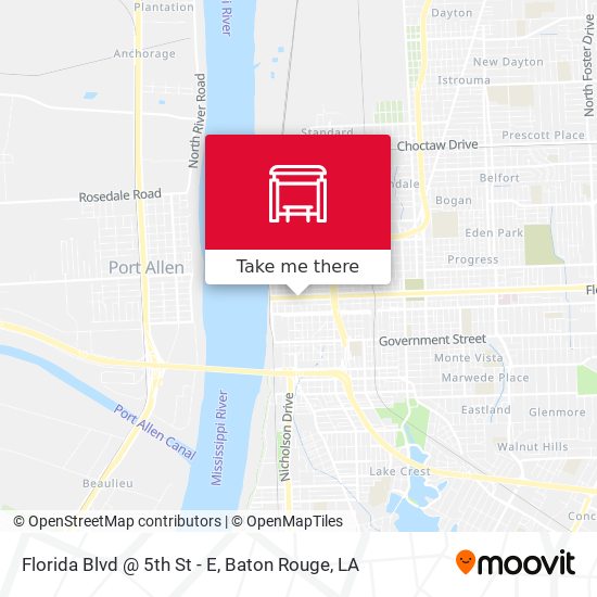 Florida Blvd @ 5th St - E map