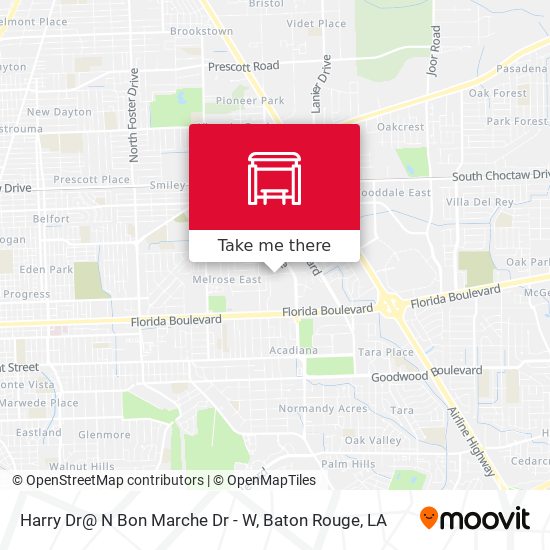 Harry Dr@ N Bon Marche Dr - W map