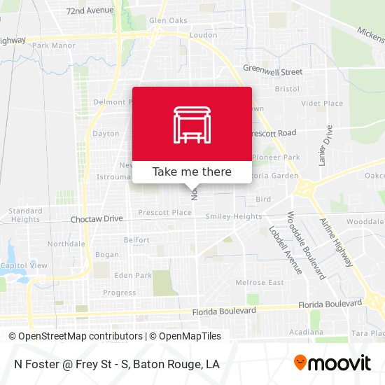 N Foster @ Frey St - S map