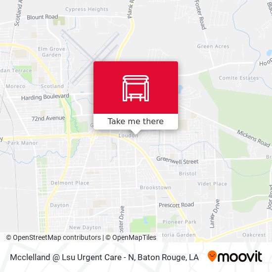 Mapa de Mcclelland @ Lsu Urgent Care - N