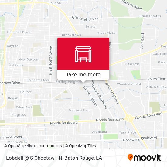 Lobdell @ S Choctaw - N map