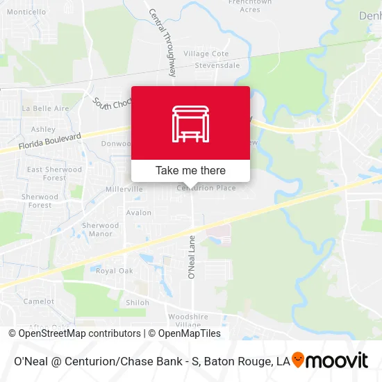 O'Neal @ Centurion / Chase Bank - S map