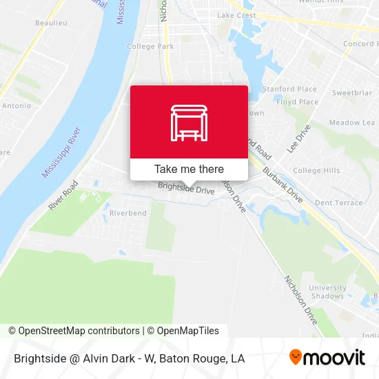 Brightside @ Alvin Dark - W map