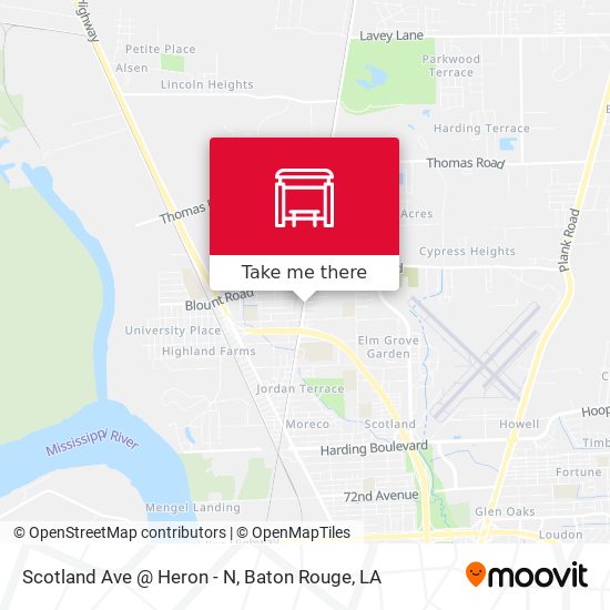 Scotland Ave @ Heron - N map