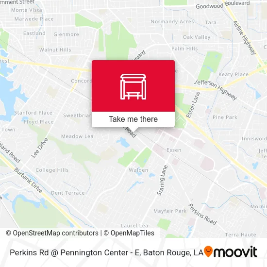 Perkins Rd @ Pennington Center - E map