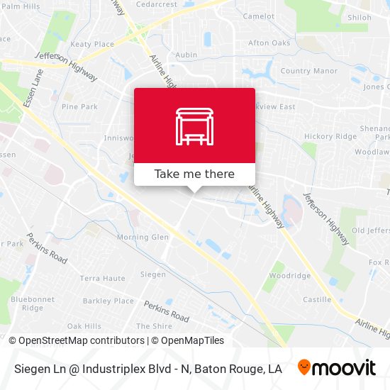 Siegen Ln @ Industriplex Blvd - N map