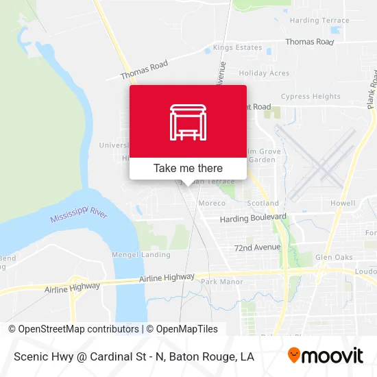 Scenic Hwy @ Cardinal St - N map