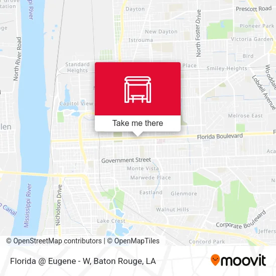 Florida @ Eugene - W map