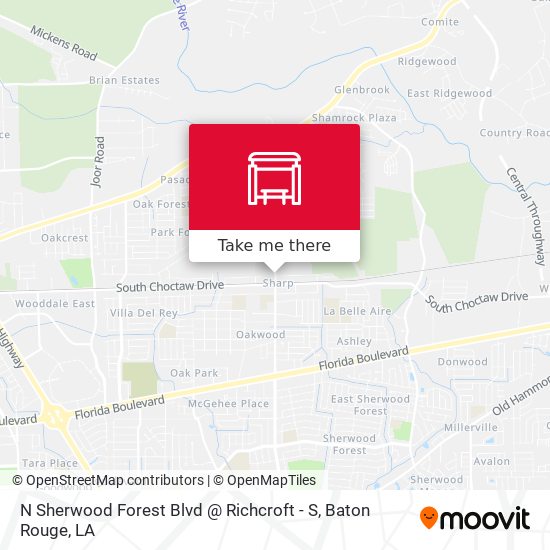 N Sherwood Forest Blvd @  Richcroft - S map