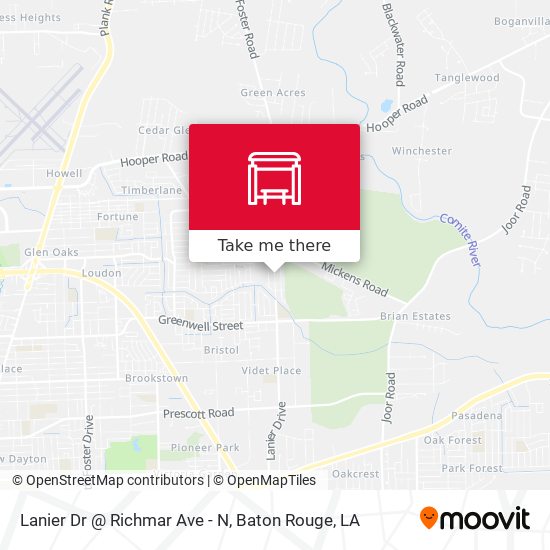 Mapa de Lanier Dr @ Richmar Ave - N