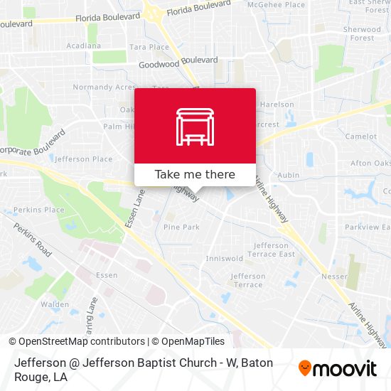 Jefferson @ Jefferson Baptist Church - W map