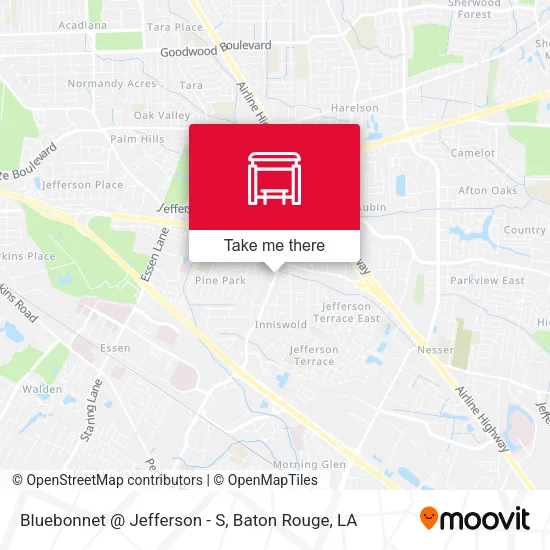 Bluebonnet @ Jefferson - S map