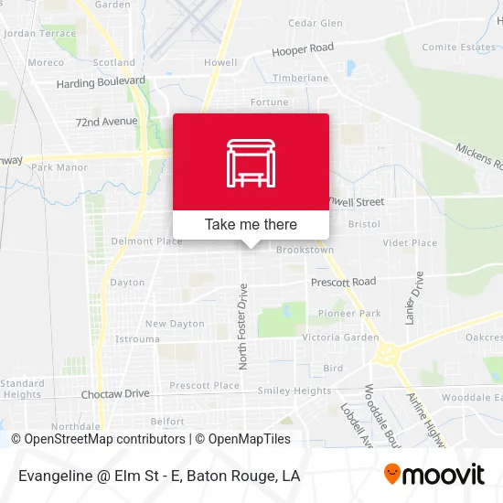 Evangeline @ Elm St - E map