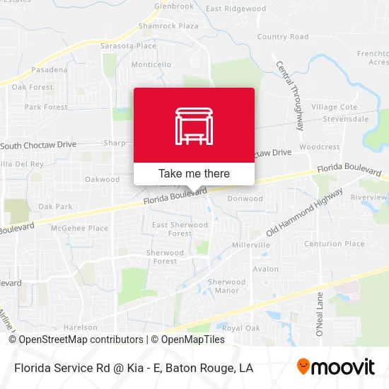Florida Service Rd @ Kia - E map