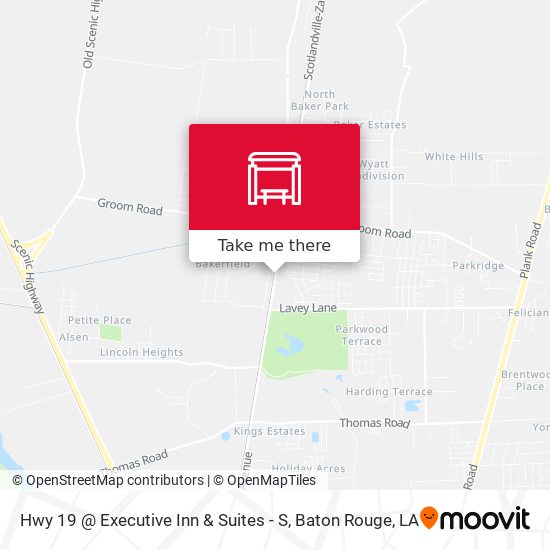 Hwy 19 @ Executive Inn & Suites - S map