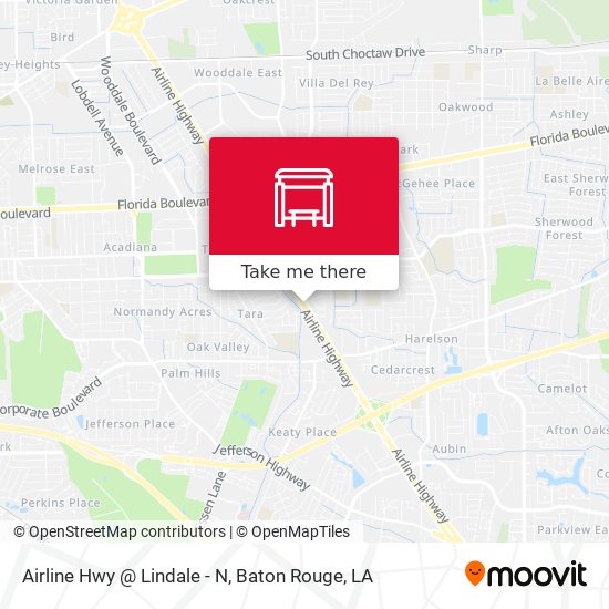 Airline Hwy @ Lindale - N map