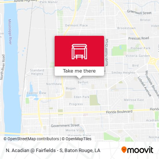 N. Acadian @ Fairfields - S map