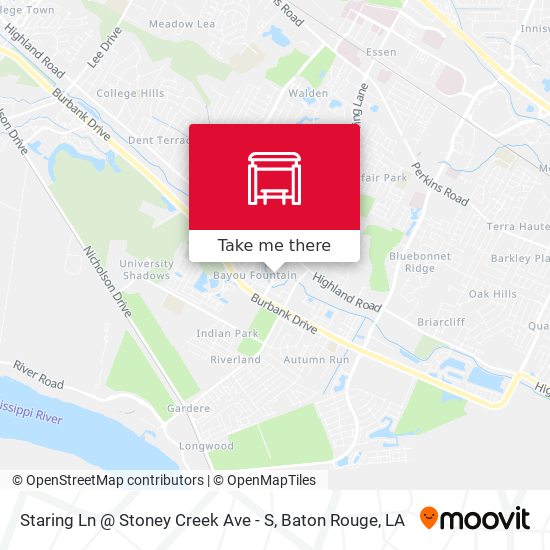 Staring Ln @ Stoney Creek Ave - S map