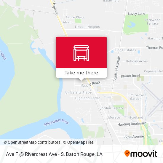Ave F @ Rivercrest Ave - S map