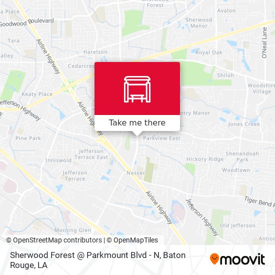 Mapa de Sherwood Forest @ Parkmount Blvd - N