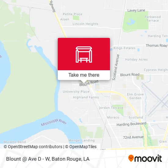 Blount @ Ave D - W map