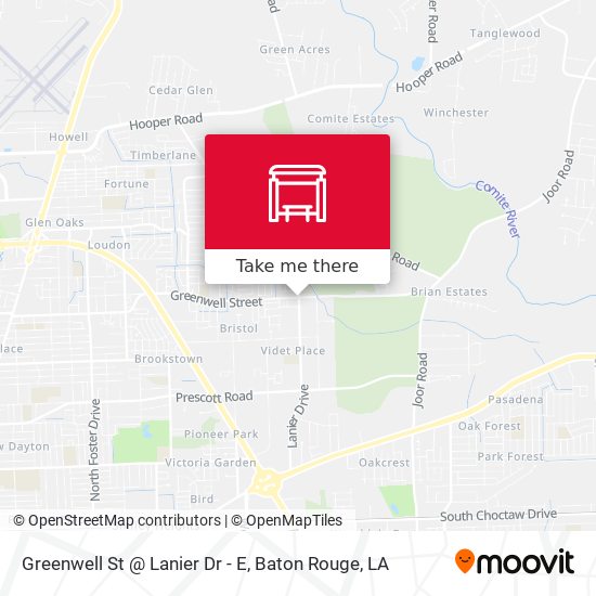 Mapa de Greenwell St @ Lanier Dr - E