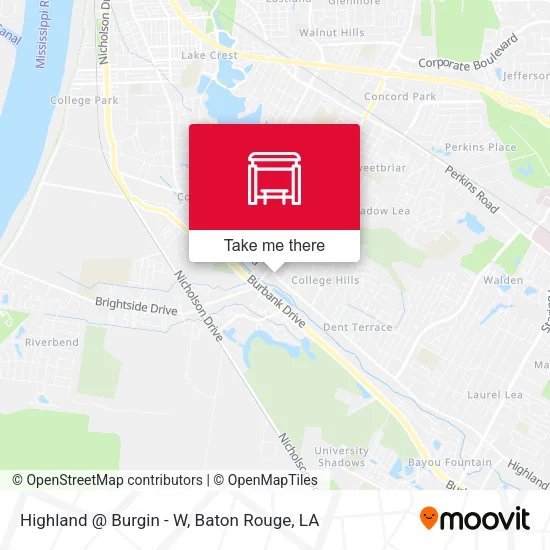 Highland @ Burgin - W map