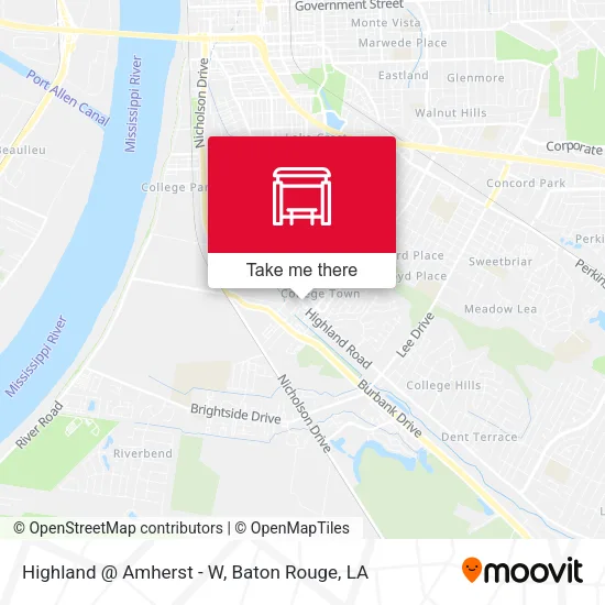Highland @ Amherst - W map