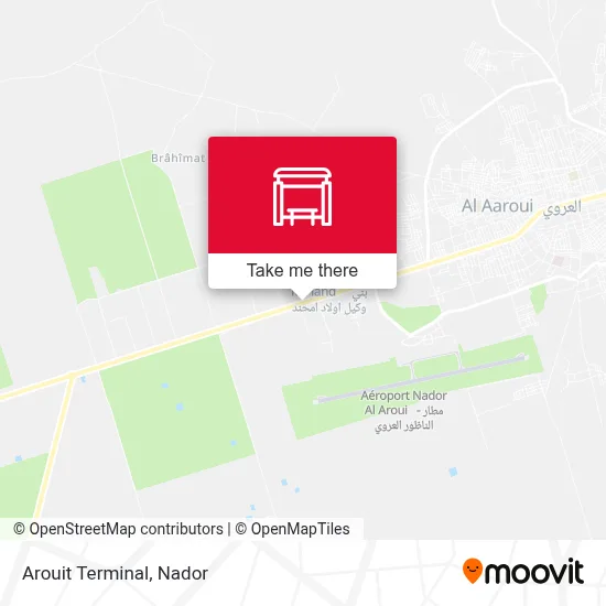 Arouit Terminal map