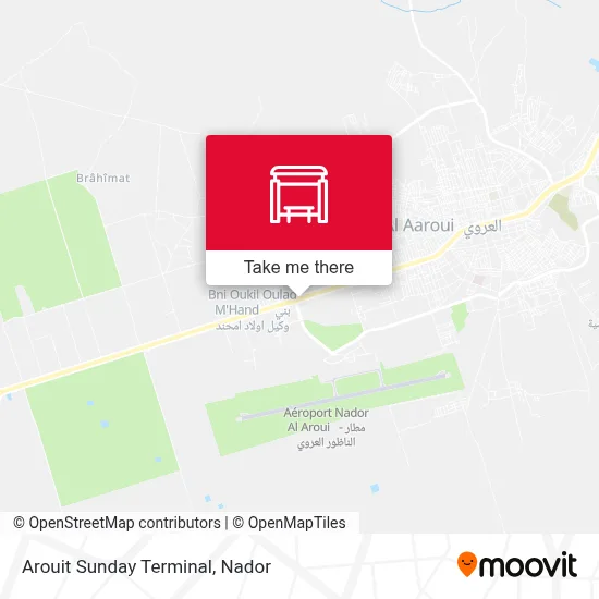 Arouit Sunday Terminal map