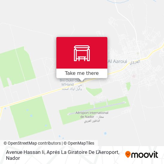 Avenue Hassan Ii, Aprés La Giratoire De L’Aeroport map
