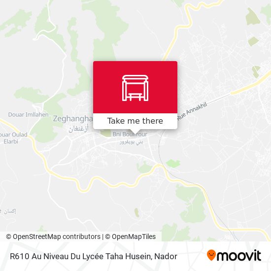 R610 Au Niveau Du Lycée Taha Husein map