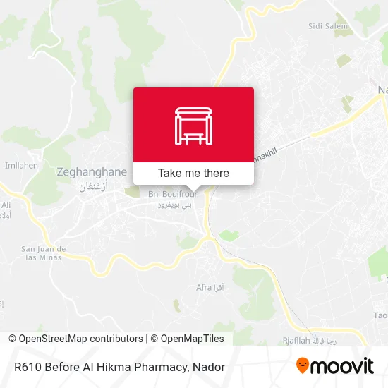 R610 Before Al Hikma Pharmacy map