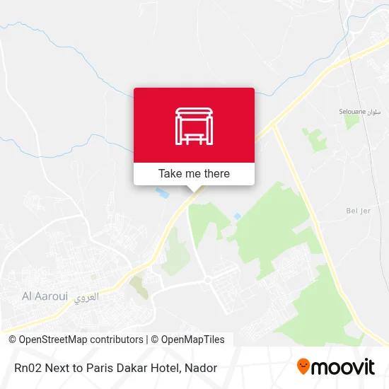 Rn02 Next to Paris Dakar Hotel map