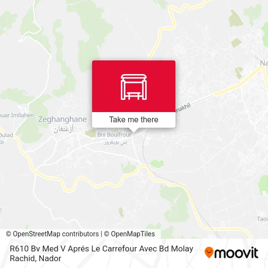 R610 Bv Med V Aprés Le Carrefour Avec Bd Molay Rachid map