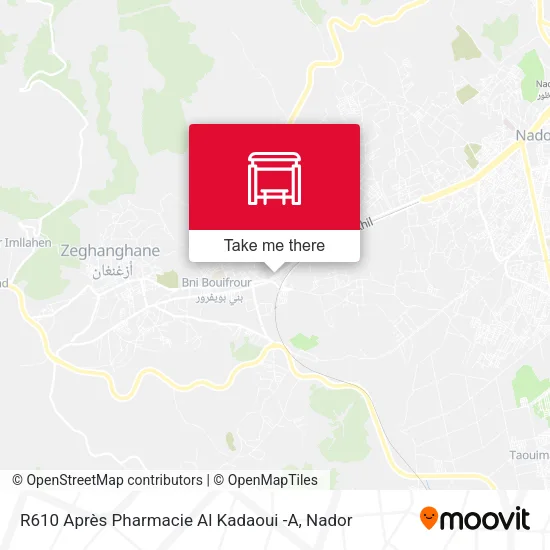 R610 Après Pharmacie Al Kadaoui -A map